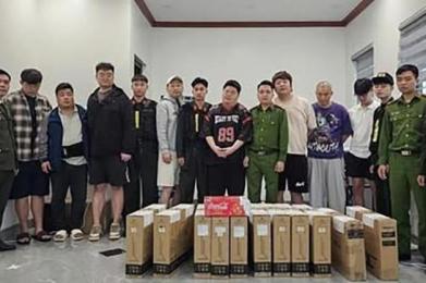1个月作案约20起！韩国电诈团伙从柬埔寨转移至越南被捕