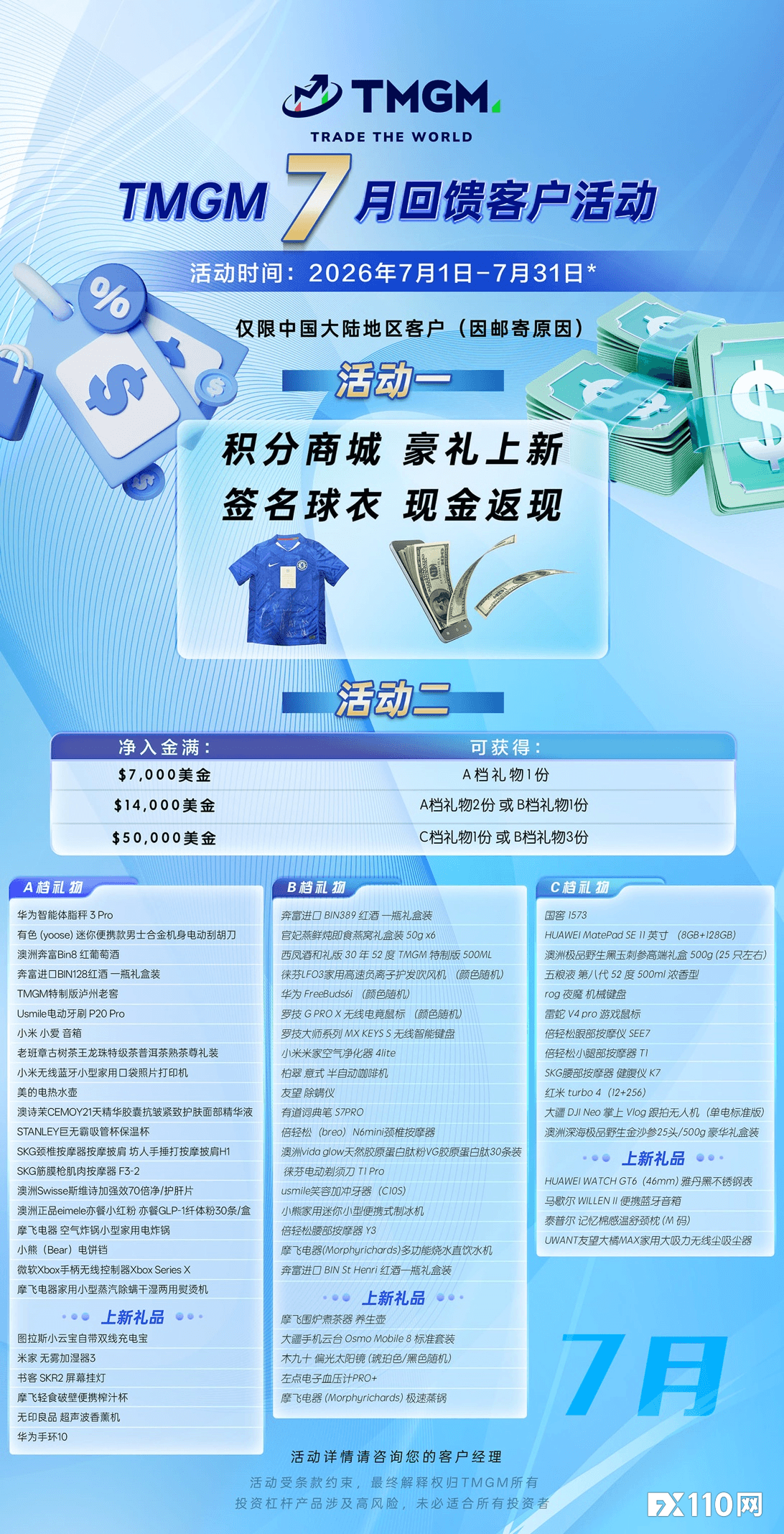 超级七月登场，TMGM入金送礼活动助您把握机遇