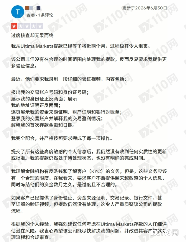 Ultima Markets用户之痛:监管套利掩护下的“猎杀游戏”