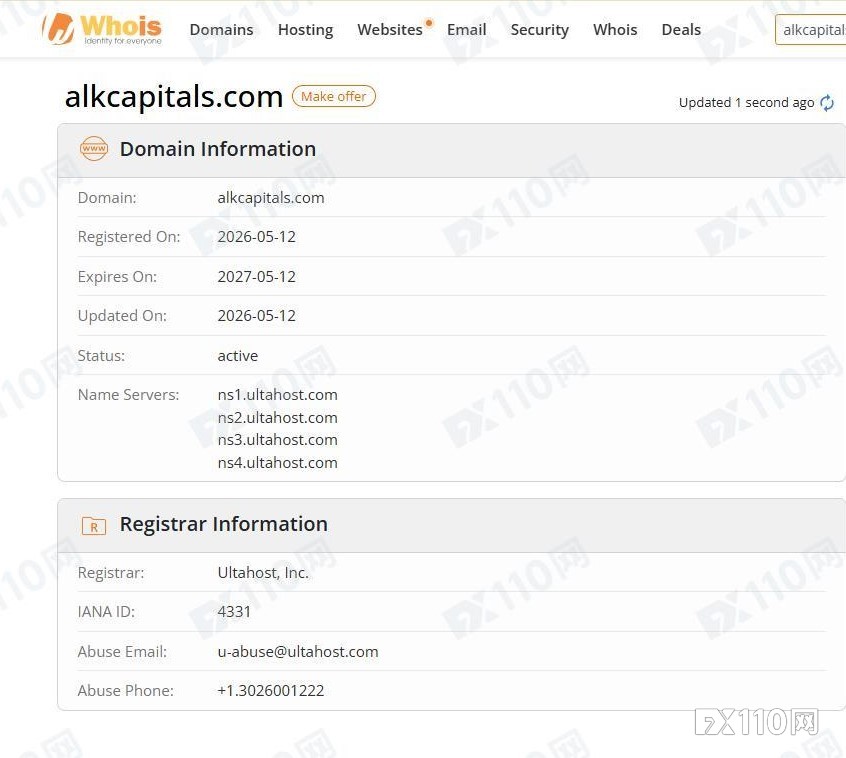 上线三个月即现形!ALK Capitals拒不出金还玩失联